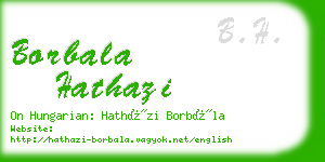 borbala hathazi business card